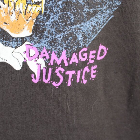 Rare Metallica Damaged Justice Hoodie Women's Medium Dark Gray Limited Edition - Picture 5 of 11